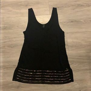 Black jcrew sparkle tank